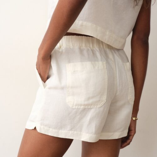 Linen Drawstring Short