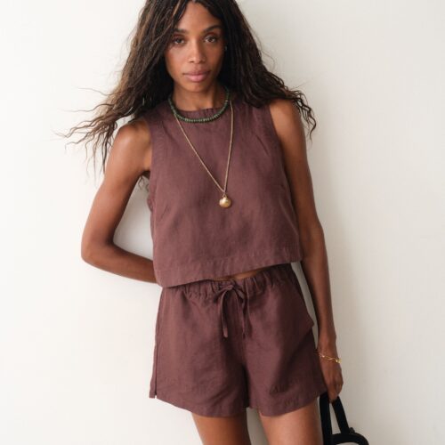 Linen Drawstring Short