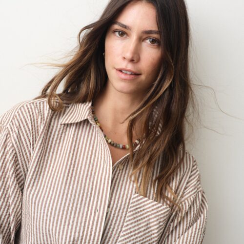 Gracey Oversized Seersucker Shirt