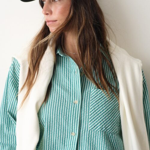 Gracey Oversized Seersucker Shirt