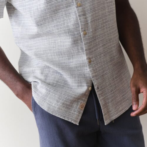 Stretch Selvage Short Sleeve Shirt