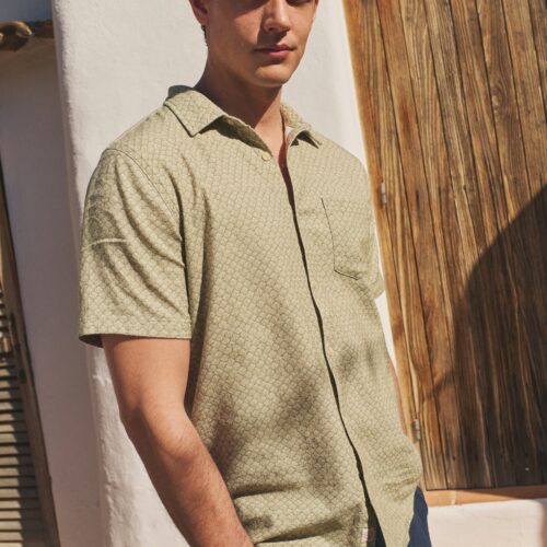 Stretch Selvage Short Sleeve Shirt