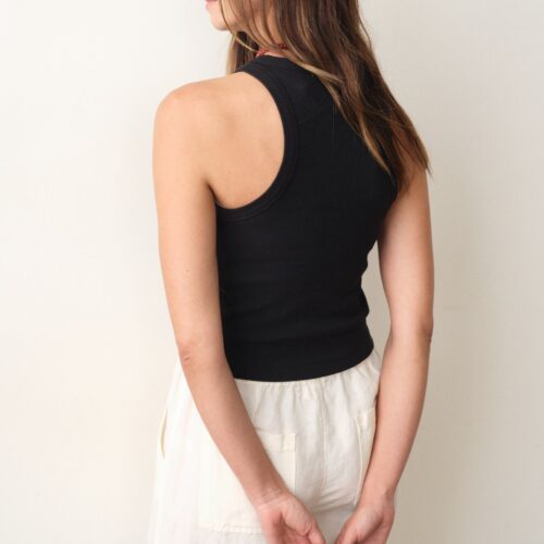 Lexi Rib High Neck Tank