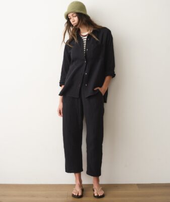 Georgia Double Cloth Barrel Pant
