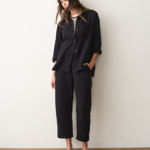 Georgia Double Cloth Barrel Pant