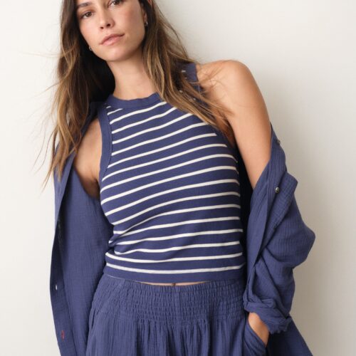Lexi Rib High Neck Tank